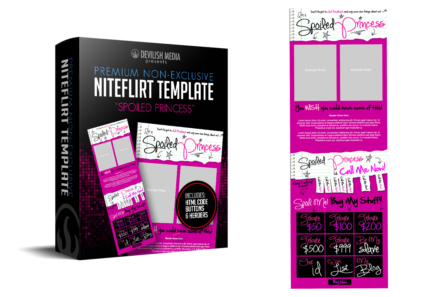Spoiled Princess Niteflirt Template Devilish Media